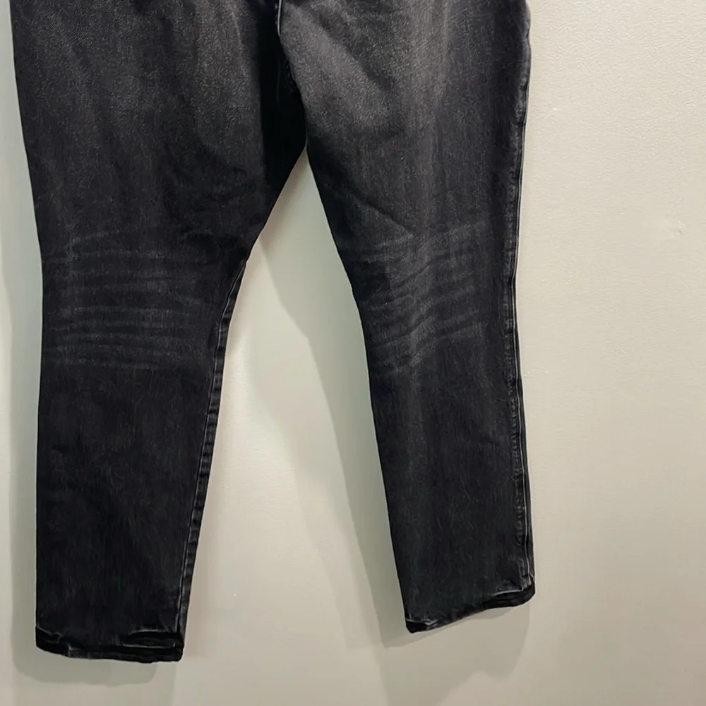 Frame distressed Le Sylvie Slender Straight high waist black jeans. Size 29 - Picture 7 of 10